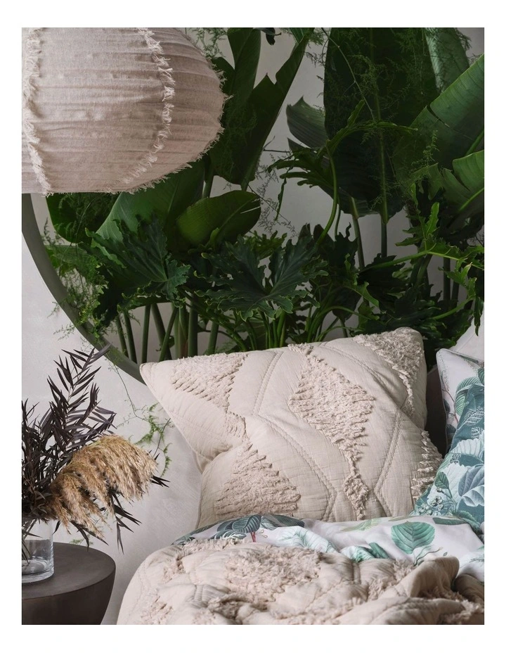 Linen House Piero Quilt Bedcover Sand - Image 2