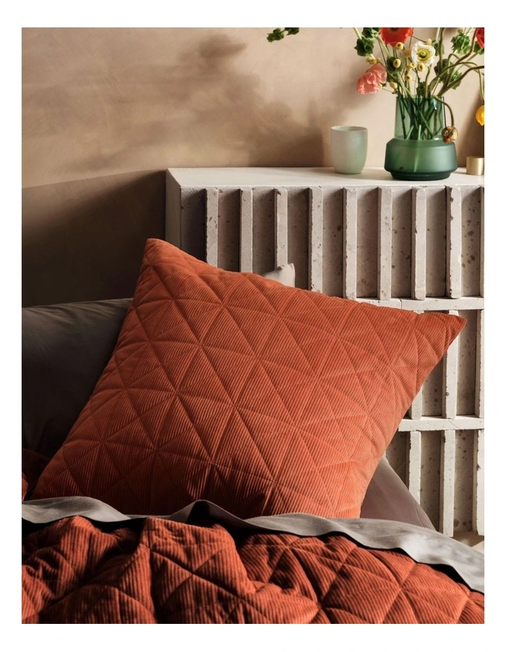 Linen House Heath Quilt Cover Set Rust - Image 5