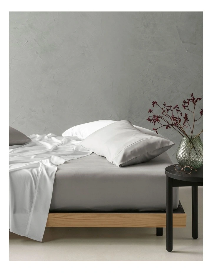 Linen House 375TC TENCEL Sheet Set In White - Image 2