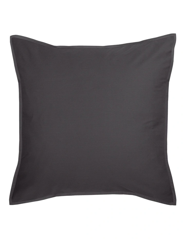 Linen House Nara 400TC Bamboo Cotton Quilt Cover Set Charcoal - Image 4