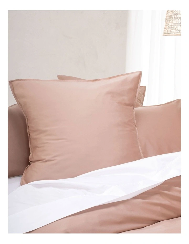 Linen House Nara 400TC Bamboo Cotton Quilt Cover Set Clay - Image 3