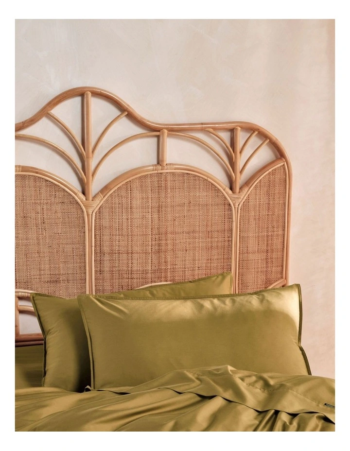 Linen House Nara 400 Thread Count Bamboo Cotton Quilt Cover Set In Bronze - Image 2