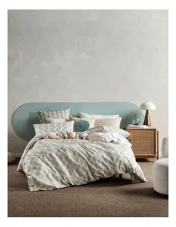 Linen House Aida Quilt Cover Set Sky