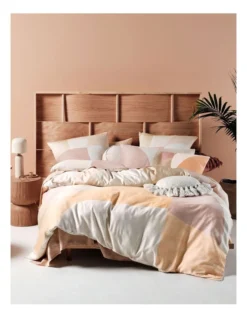 Linen House Eisha Quilt Cover Set Sand