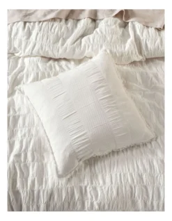 Linen House Shrimpton 45X45cm Cushion White