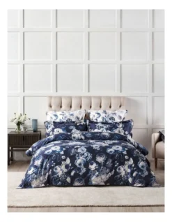 Jardin Quilt Cover Set Navy