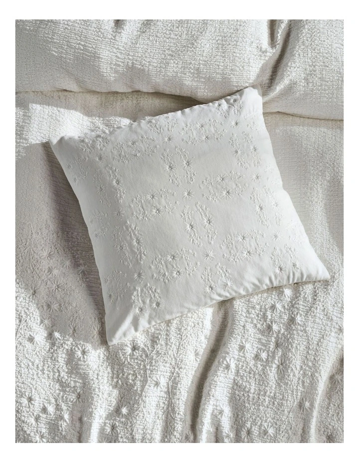 Linen House Abigail Quilt Cover Set In White - Image 7