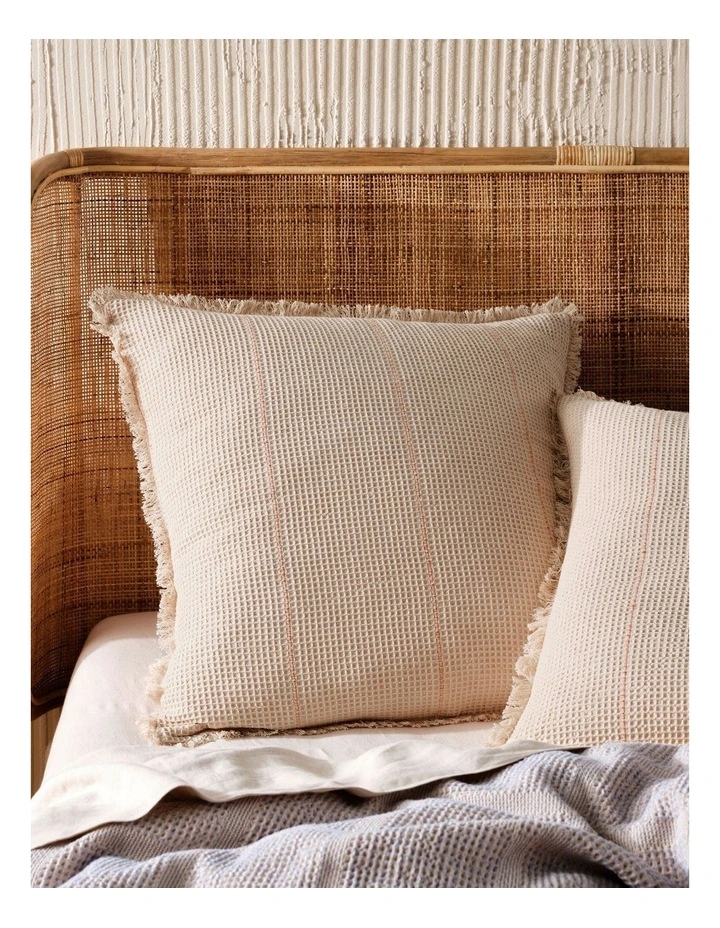 Linen House Galicia Quilt Cover Set In Blue/Sand - Image 4