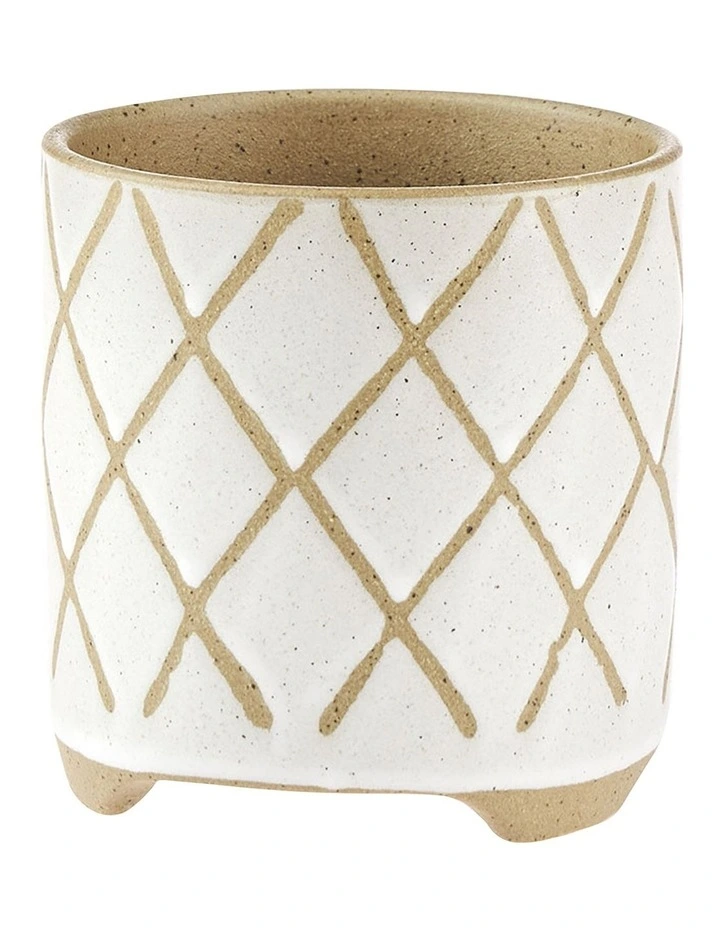 Linen House Estrada Planter Pot 16cm In White