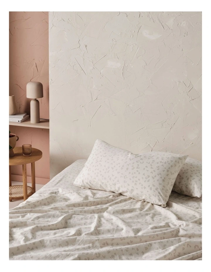 Linen House Zetta Sheet Set In Moonbeam - Image 2