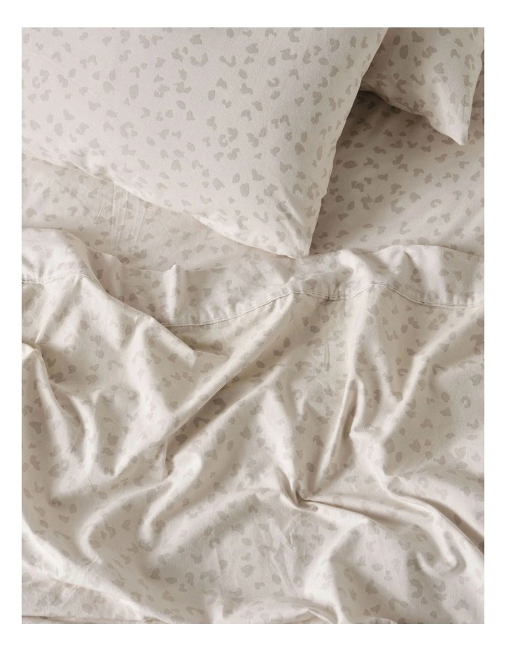 Linen House Zetta Sheet Set In Moonbeam - Image 3