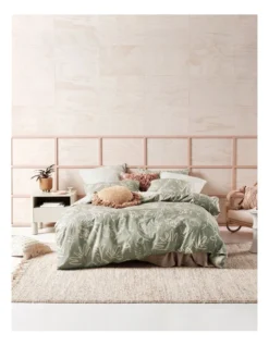 Linen House Adley Quilt Cover Set In Eucalyptus