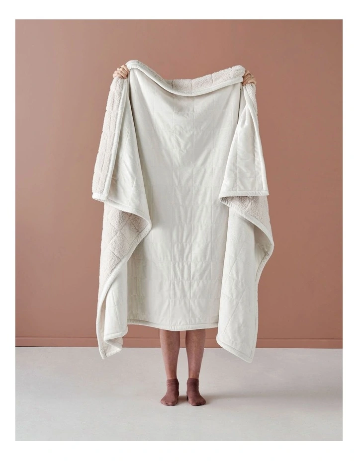 Linen House Bray Throw In Ivory - Image 2