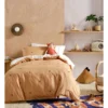 Bear Hug Quilt Cover Set In Caramel/Cream