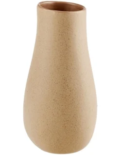 Linen House Rowan Vase 25cm In Desert Sand