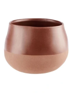 Linen House Nakia Planter Pot 21cm In Clay