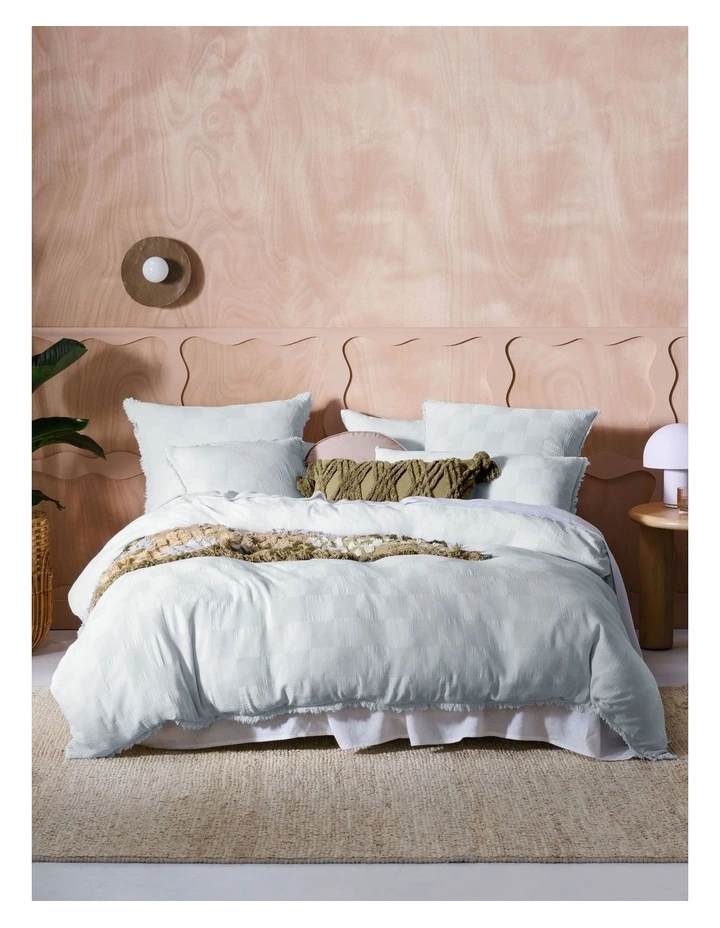 Linen House Capri Quilt Cover Set In Sky