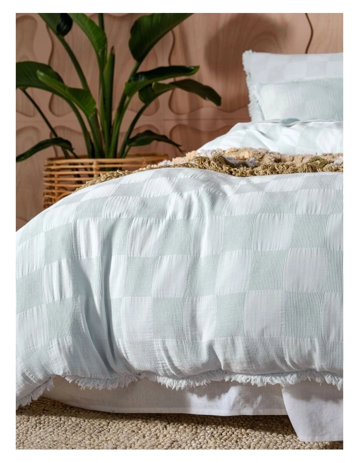 Linen House Capri Quilt Cover Set In Sky - Image 3