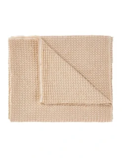 Linen House Saltwater Throw In Pale Peach