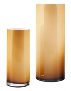 Linen House Mirage Vases In Pumpkin