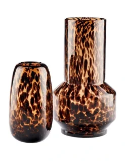 Linen House Elio Vases In Brown