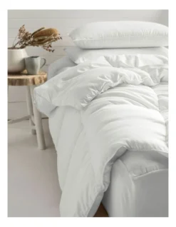 Linen House Comfy Quilt In White