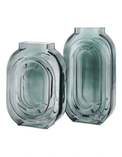 Linen House Calla Vases In Sage