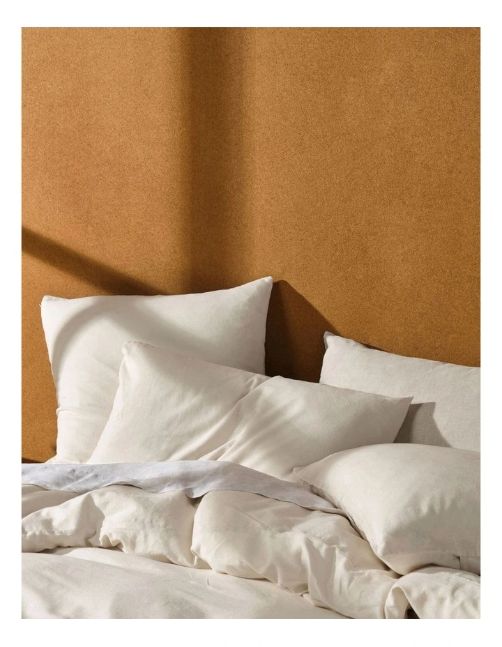 Linen House Hemp Triblend Quilt Cover Set In Vanilla - Image 2