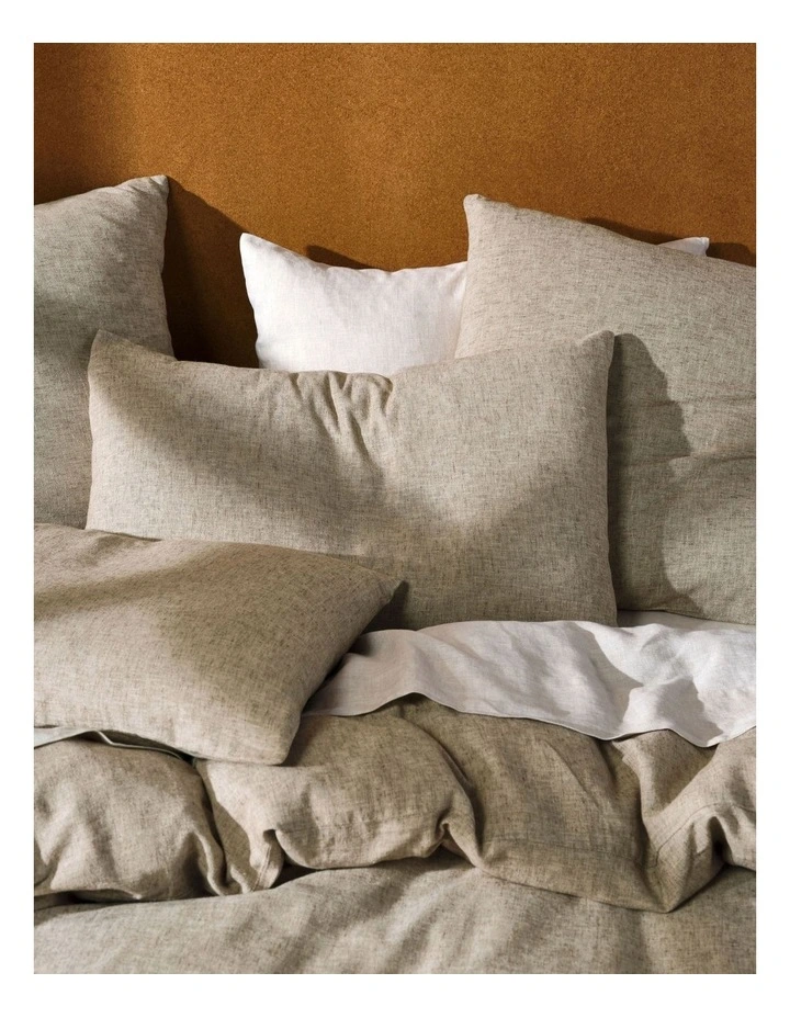 Linen House Hemp Triblend Quilt Cover Set In Walnut - Image 2