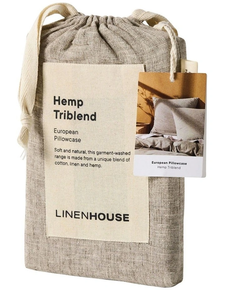 Linen House Hemp Triblend Quilt Cover Set In Walnut - Image 6