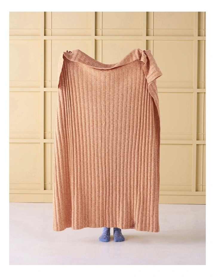 Linen House Giverny Throw In Caramel - Image 2